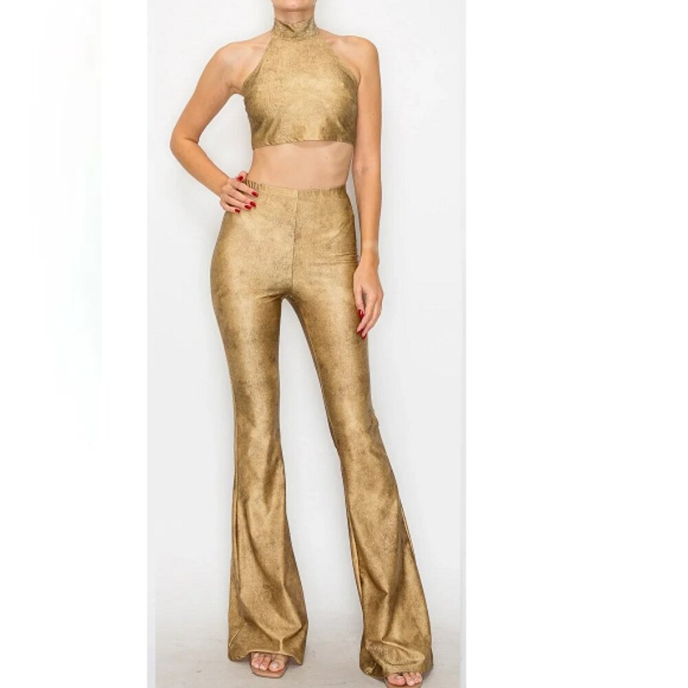 FLARE PANT SET XS-3X CAMEL